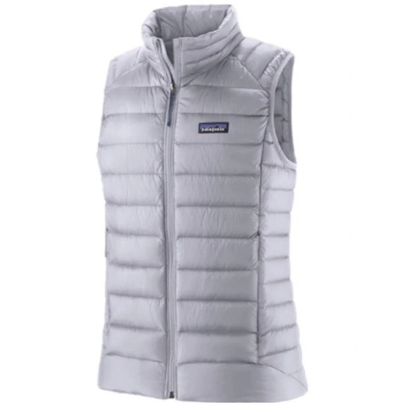 Patagonia Women's M Medium Down Sweater Vest Puffer Puff Herring Grey NWT Purple - Picture 7 of 10